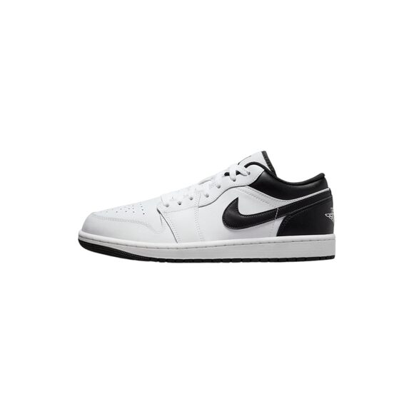 Air Jordan 1 Low Men's Shoes (553558-132,White/Black-White) Size 11.5